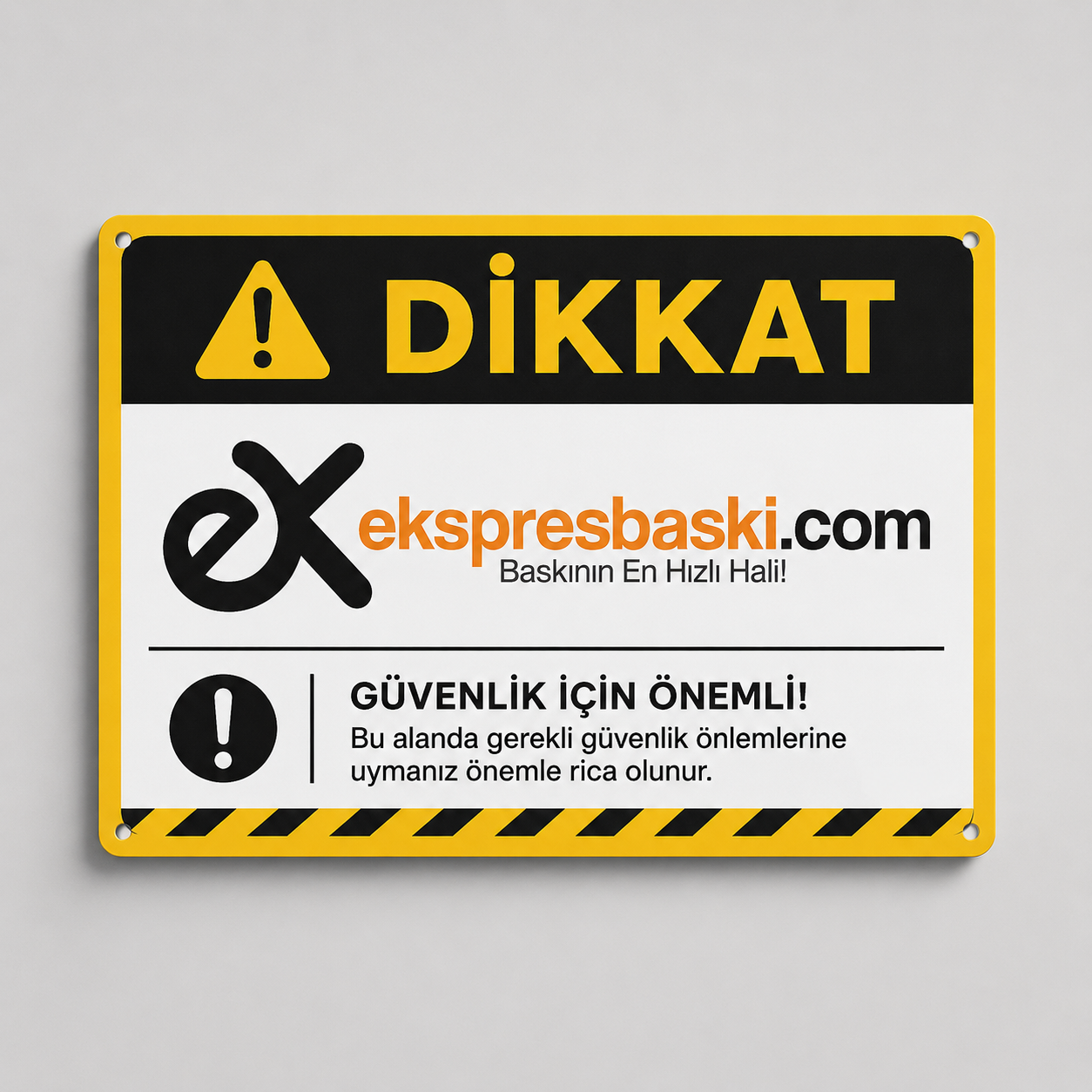 Uyarı Lehvası Baskı