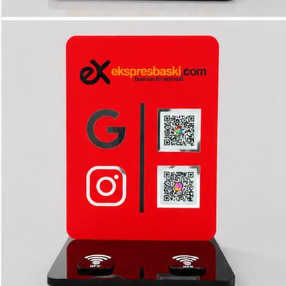 2 Qr / 2 Nfc Stand