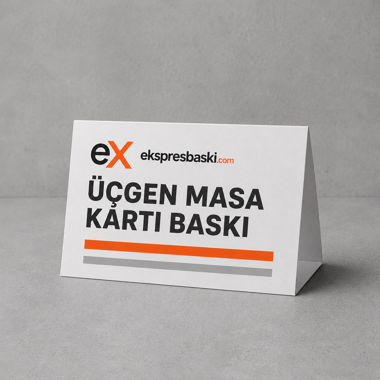 Üçgen Masa Kartı