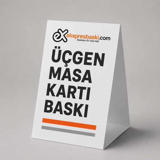 Üçgen Masa Kartı