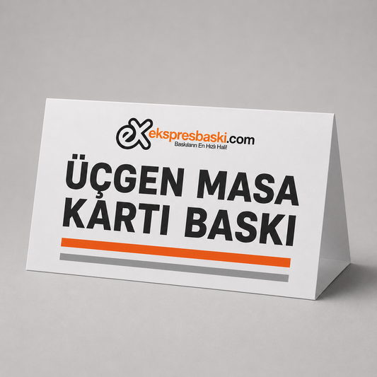 Üçgen Masa Kartı