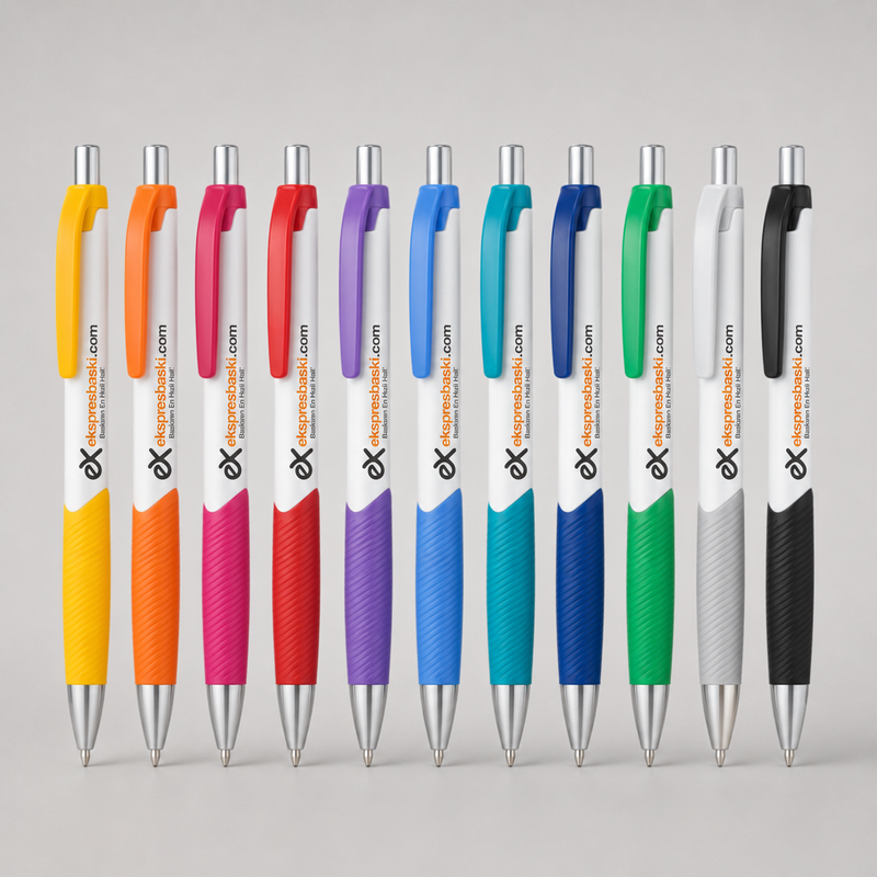 Plastik Color Grip Kalem