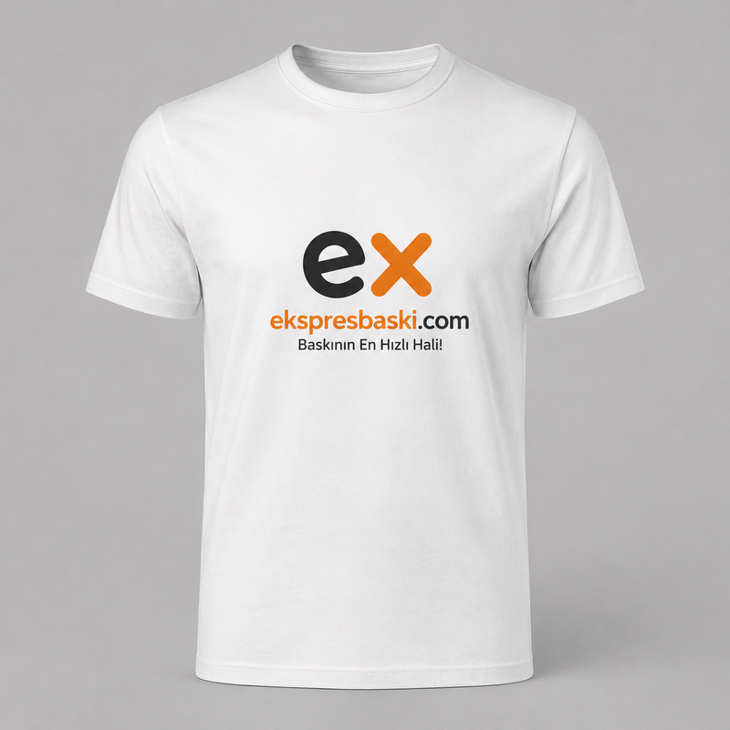 Pamuklu Bisiklet Yaka T-Shirt