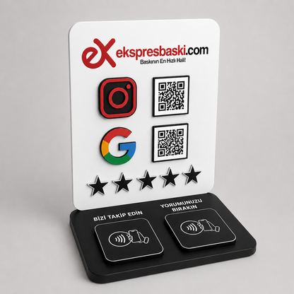 4 Qr / 4 Nfc Stand