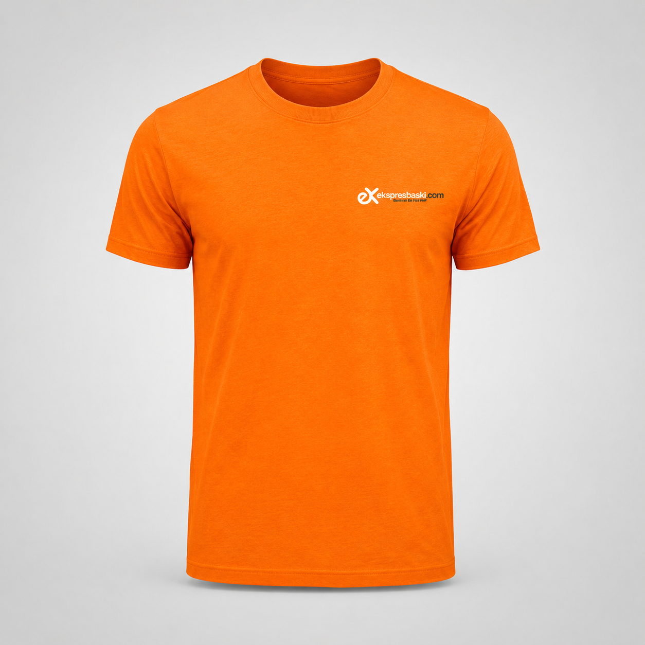 "Sol göğsünde kurumsal logolu nefes alan mikro polyester Climacool personel tişörtü"