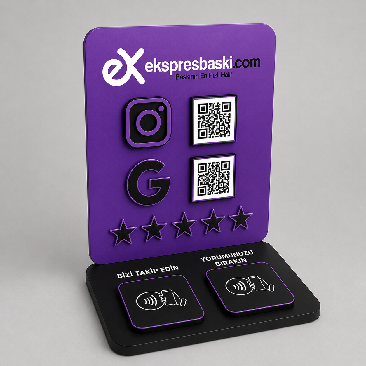 4 Qr / 4 Nfc Stand