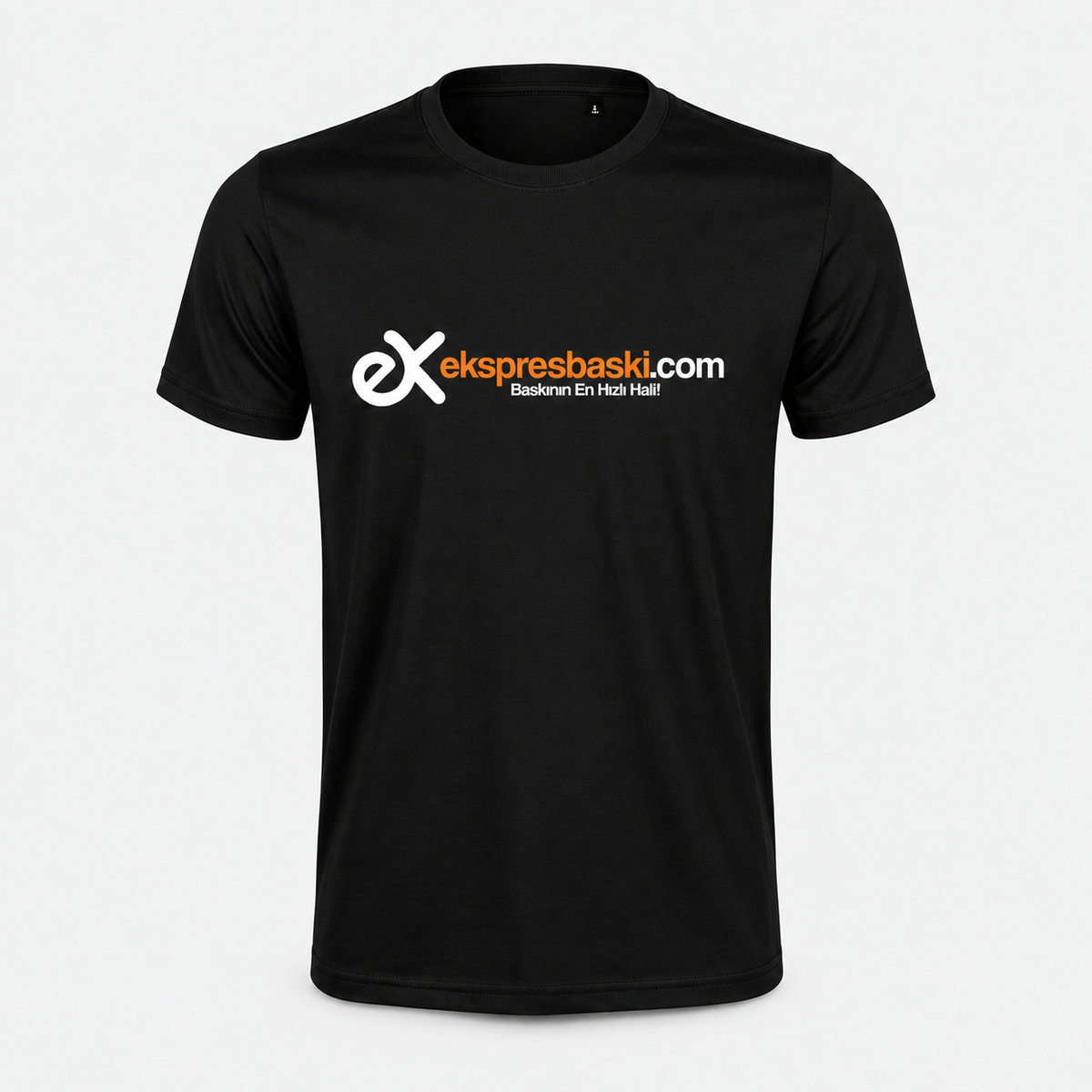 Pamuklu Bisiklet Yaka Tshirt