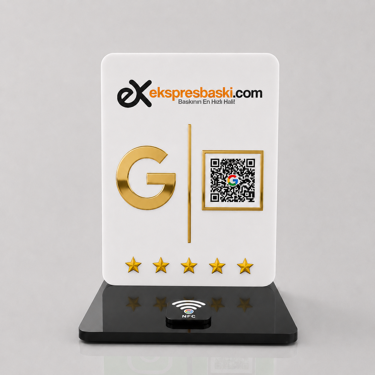 1 Qr / 1 Nfc Stand