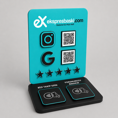 4 Qr / 4 Nfc Stand