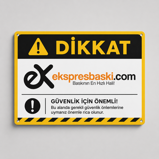 Uyarı Levhası Baskı